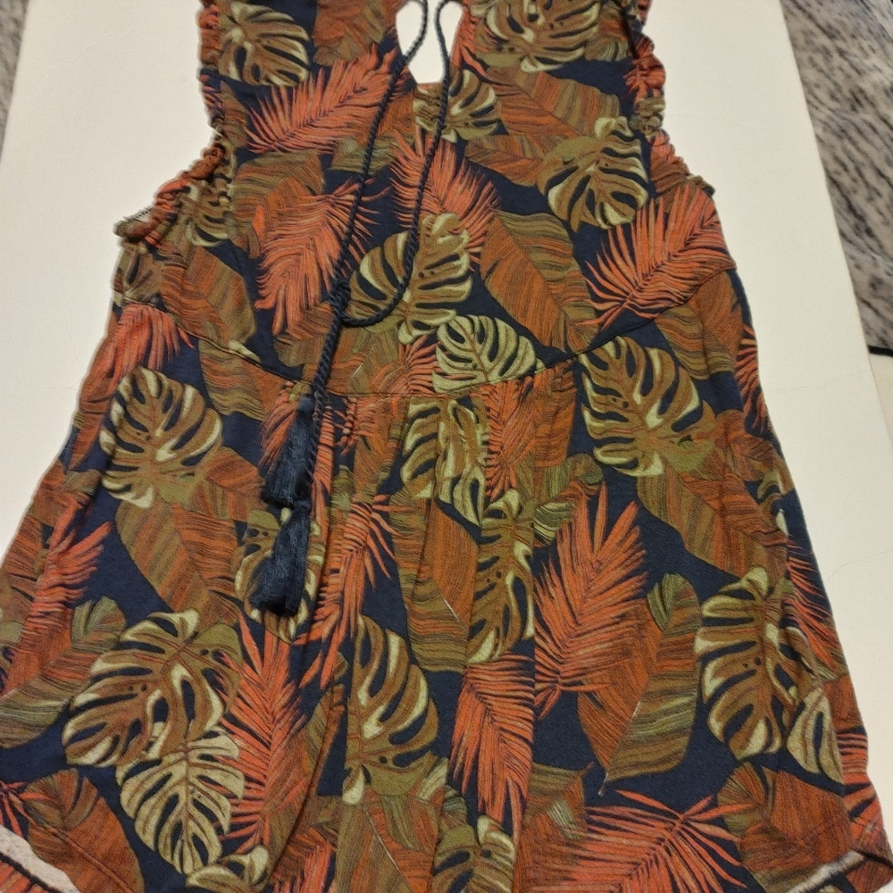Tropical tassel summer tank top
